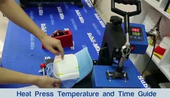 Heat Press Temperature Chart and Time