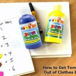 how to get tempera paint out of clothes