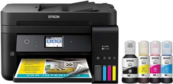 4. Epson Workforce ET-4750 Supertank Printer