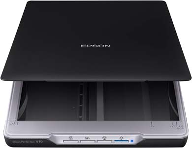 Epson-Perfection-V19-Scanner,-Black Epson Perfection V19 Scanner, Black