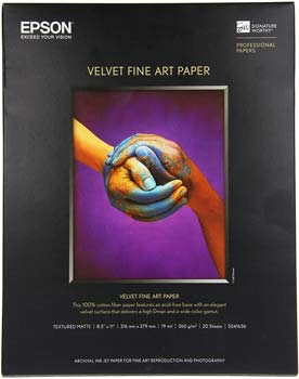  Epson Velvet Fine Art Paper