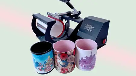 Heat Press Method for Printing Ceramic Mugs