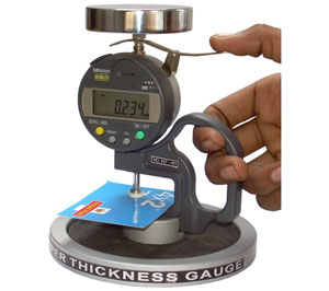 Measuring Paper Thickness with a Caliper