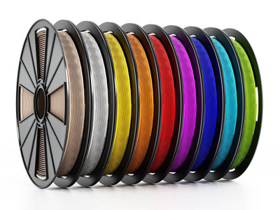 ABS, PLA, PVA, PETT, HIPS, nylon, and wood are the most common 3D printer filament materials.