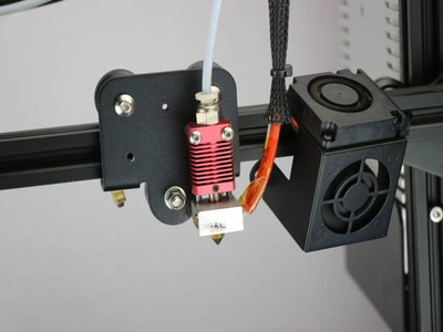 The extruder is made up of the hot end and the cold end.