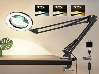 Using a CUMKA 5X Magnifying LED Desk Light can help improve accuracy when working with small models that have intricate detail.